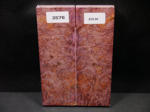 Stabilized Double Dyed Box Elder Scales SW3576