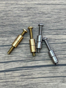 RIVETS BRASS BOLT TYPE BRASS BOLT -  1/4" NUT WITH 6-32 BOLT