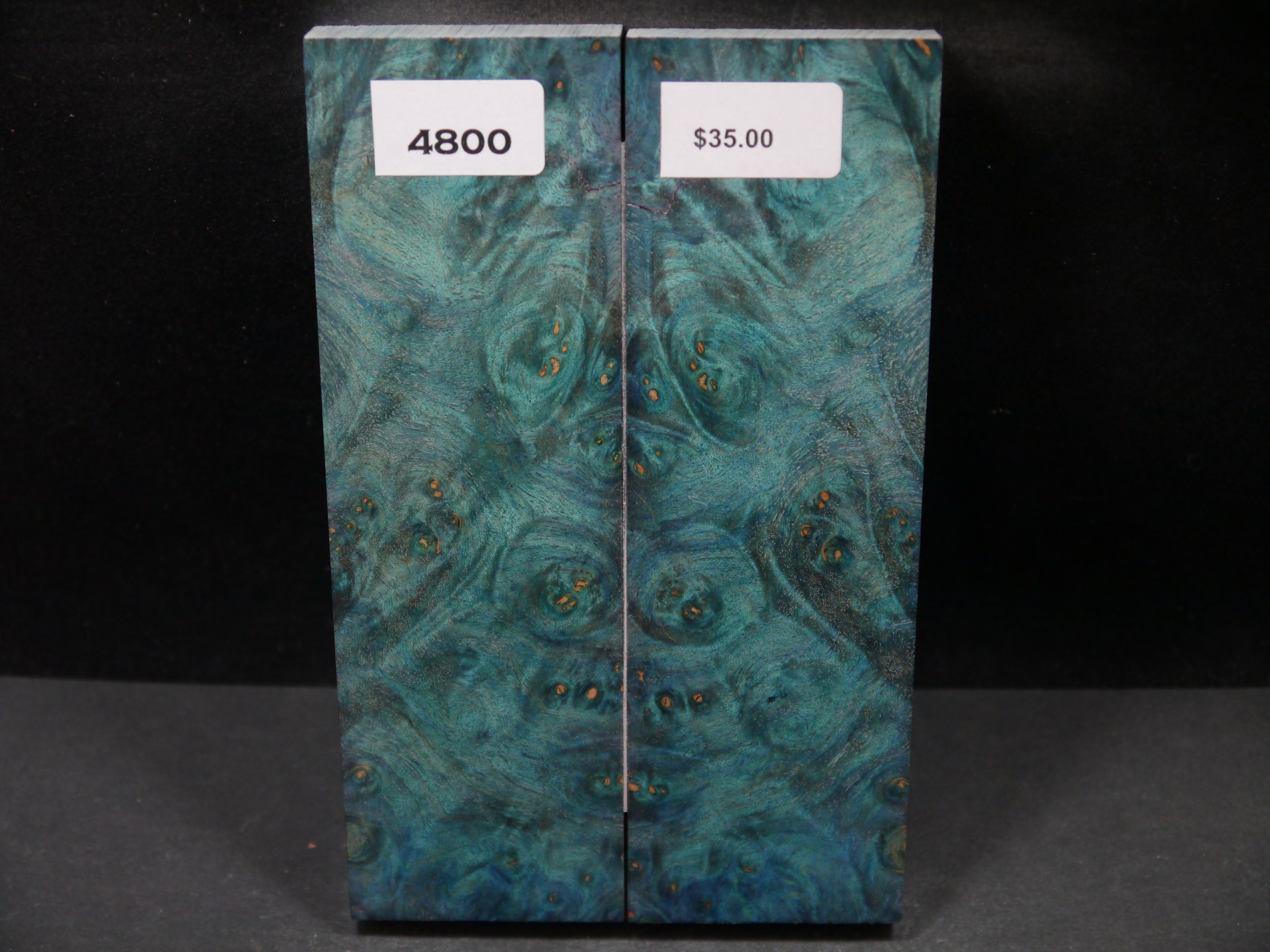 Stabilized Double Dyed Maple Burl Scales SW4800