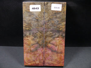 Stabilized Double Dyed Maple Burl Scales SW4843