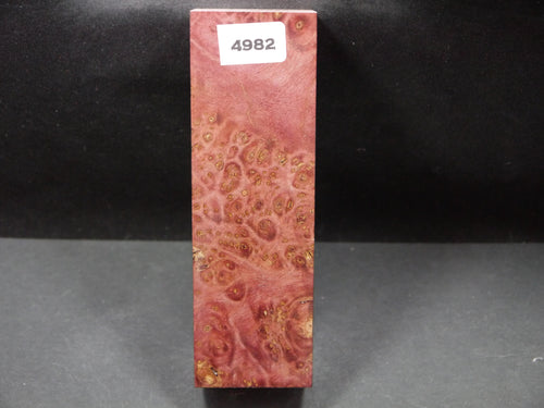 Stabilized Dyed Maple Burl Block SW4982