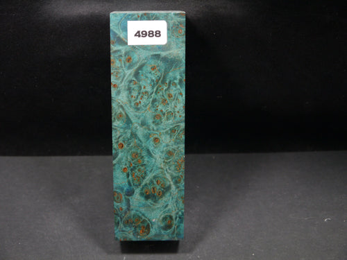 Stabilized Dyed Maple Burl Block SW4988