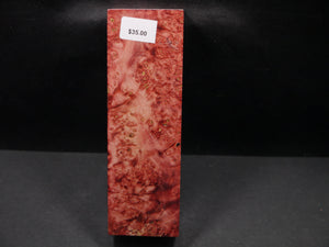 Stabilized Dyed Box Elder Block SW5062