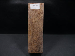 Stabilized Asian Satinwood Burl Block SW5077