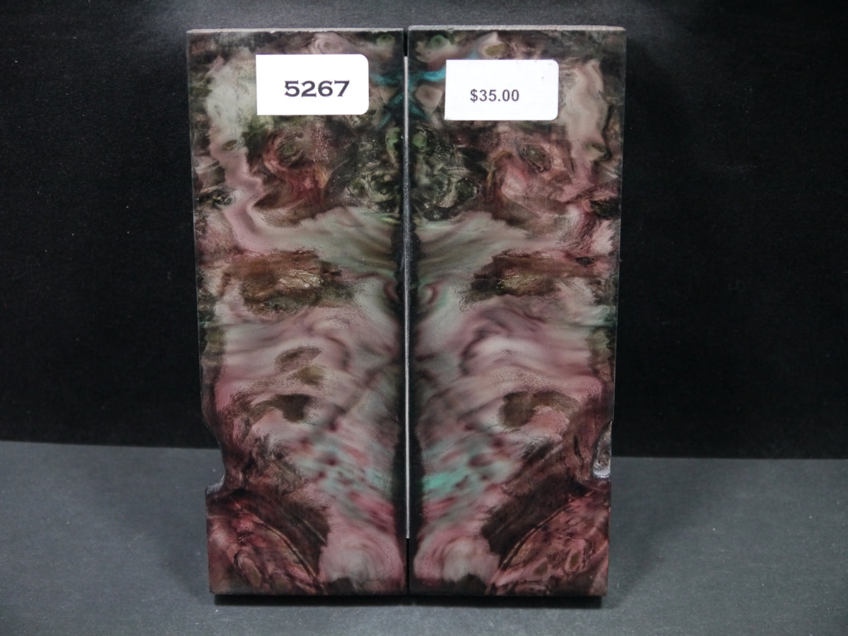 Stabilized Double Dyed Buckeye Scales SW5267 – Knife and Gun Finishing ...