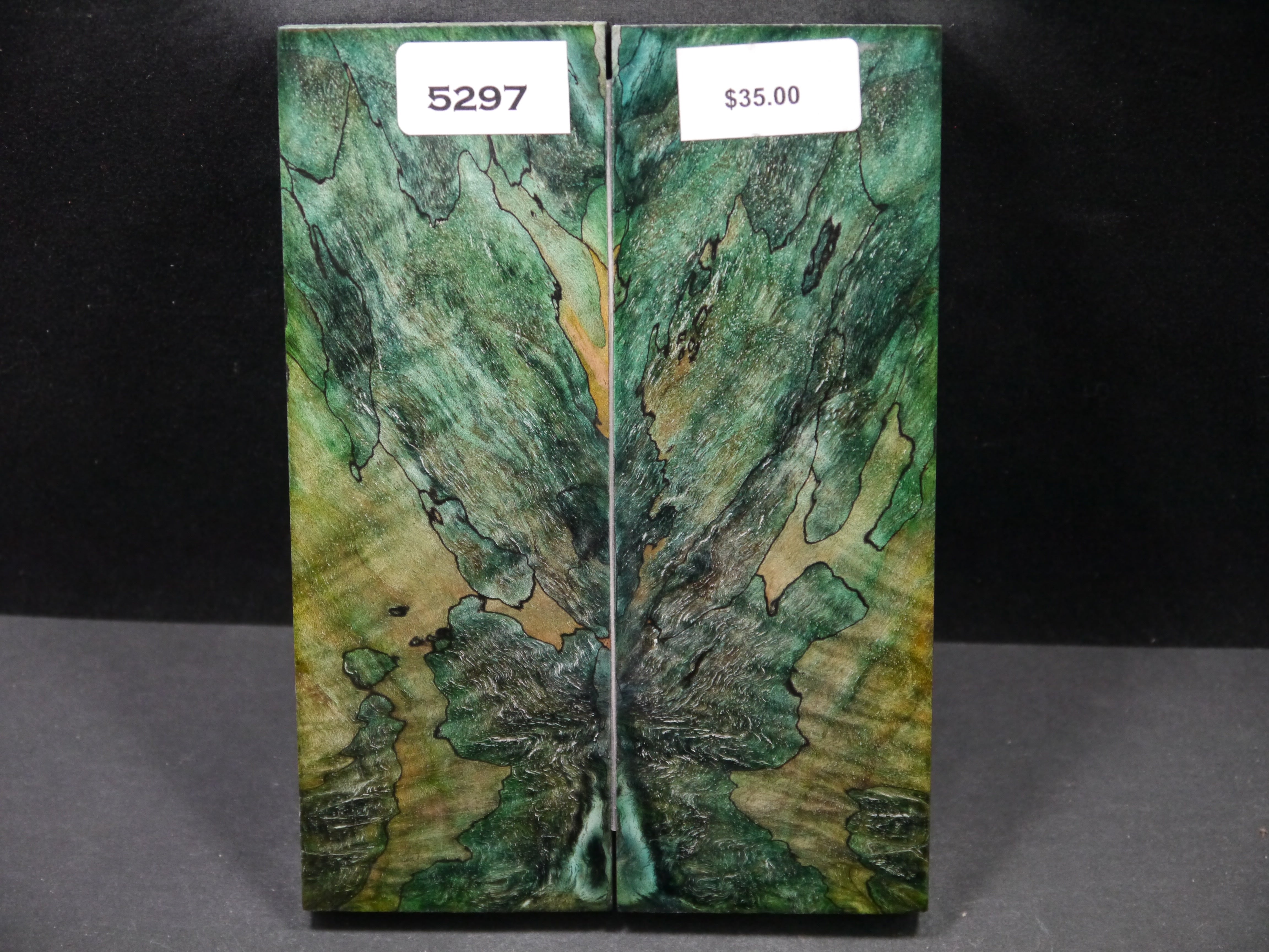 Stabilized Double Dyed Maple Burl Scales SW5297