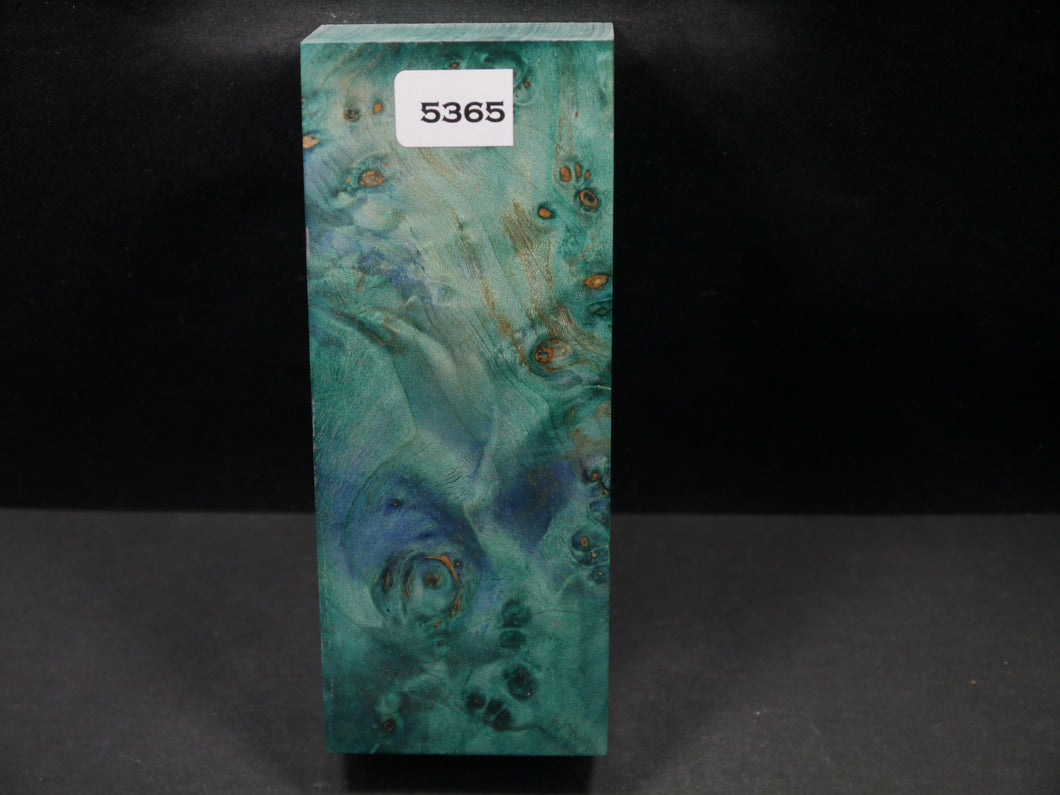 Stabilized Dyed Maple Burl Block SW5365