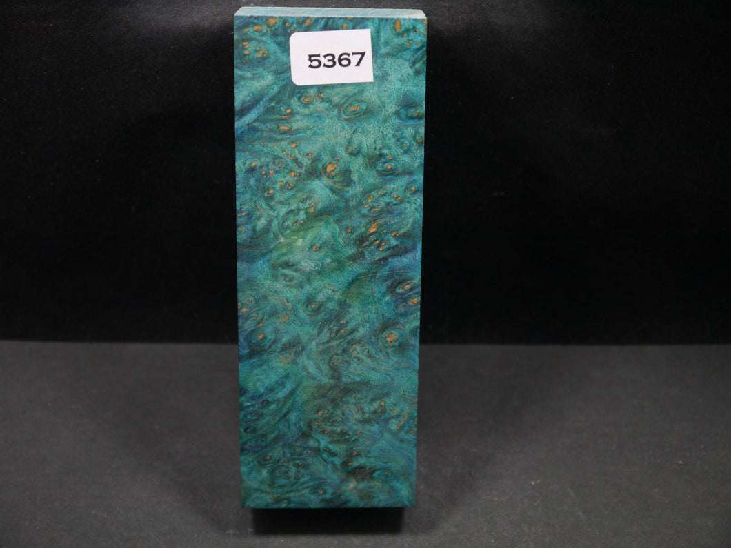 Stabilized Dyed Maple Burl Block SW5367