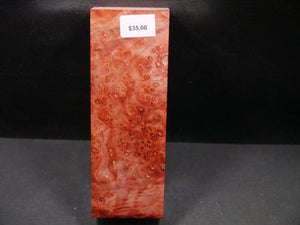 Stabilized Dyed Box Elder Block SW5396