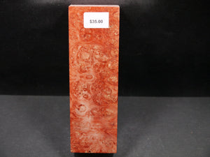 Stabilized Dyed Box Elder Block SW5399