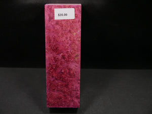 Stabilized Dyed Box Elder Block SW5407