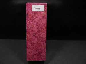 Stabilized Dyed Box Elder Block SW5408