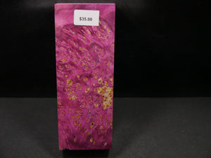 Stabilized Dyed Box Elder Block SW5409