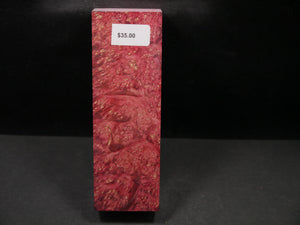 Stabilized Dyed Box Elder Block SW5419