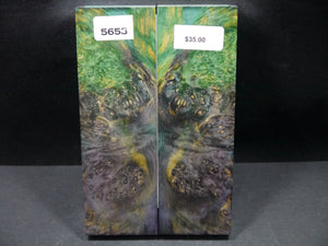 Stabilized Double Dyed Box Elder Scales SW5653