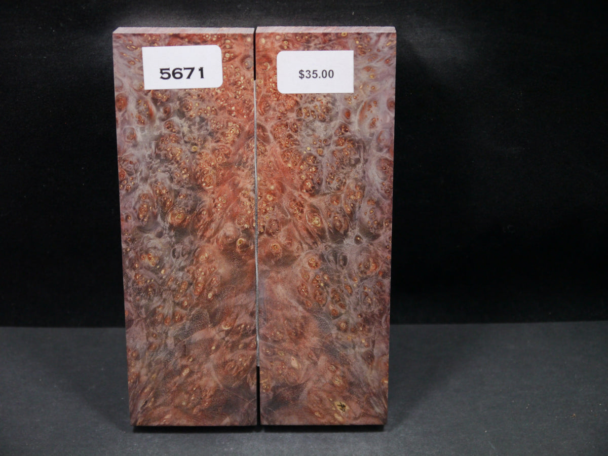 Stabilized Double Dyed Box Elder Scales SW5671 – Knife and Gun ...