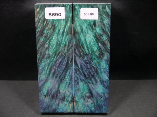Stabilized Double Dyed Box Elder Scales SW5690