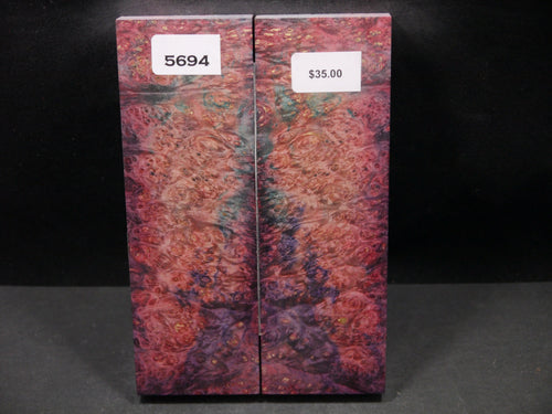 Stabilized Double Dyed Box Elder Scales SW5694