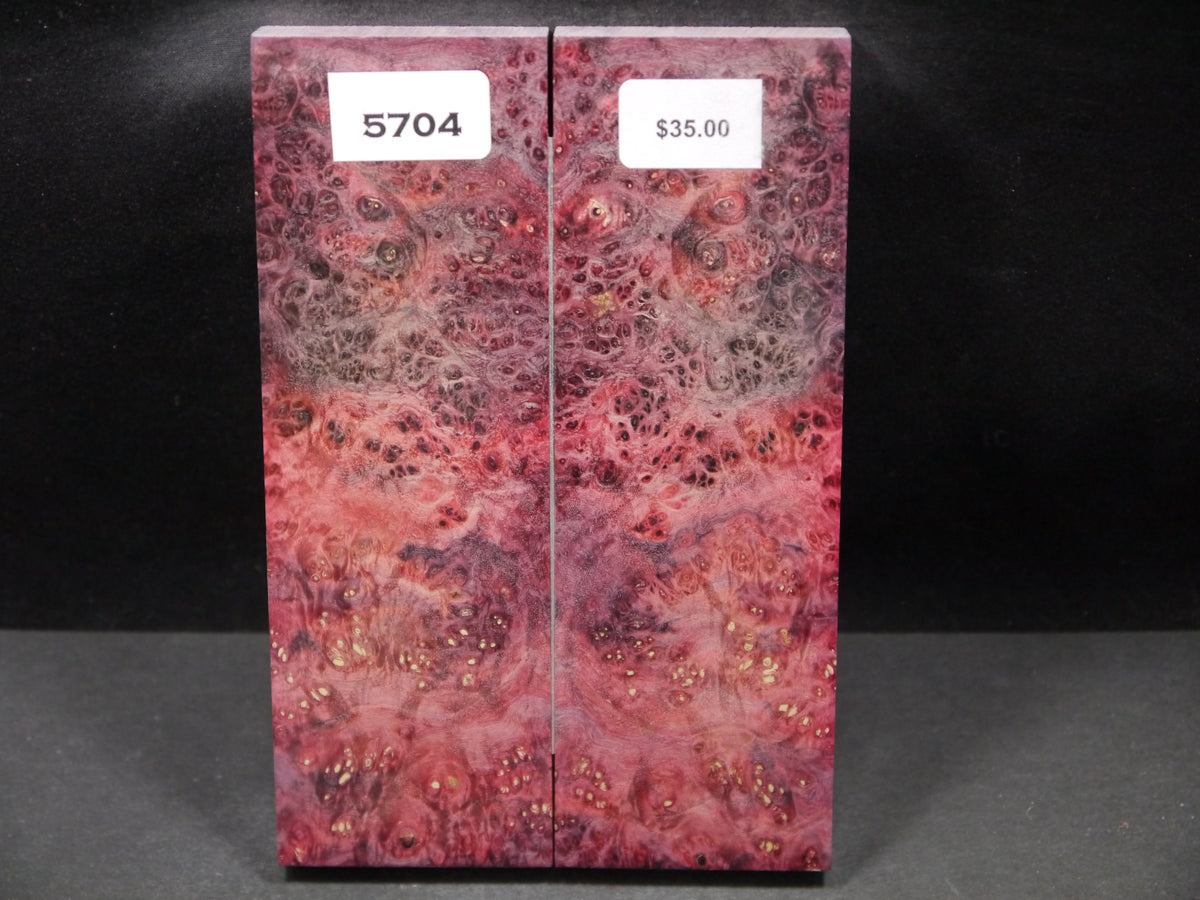 Stabilized Double Dyed Box Elder Scales SW5704 – Knife and Gun ...