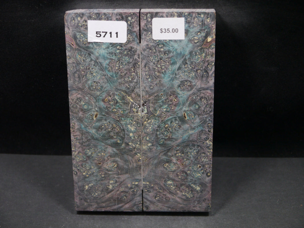 Stabilized Double Dyed Box Elder Scales SW5711