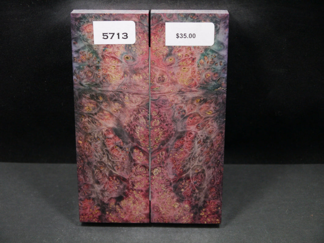 Stabilized Double Dyed Box Elder Scales SW5713