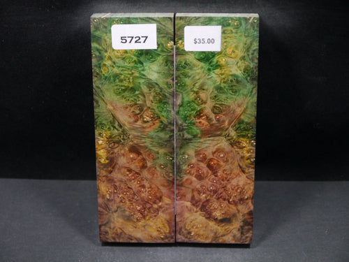Stabilized Double Dyed Box Elder Scales SW5727