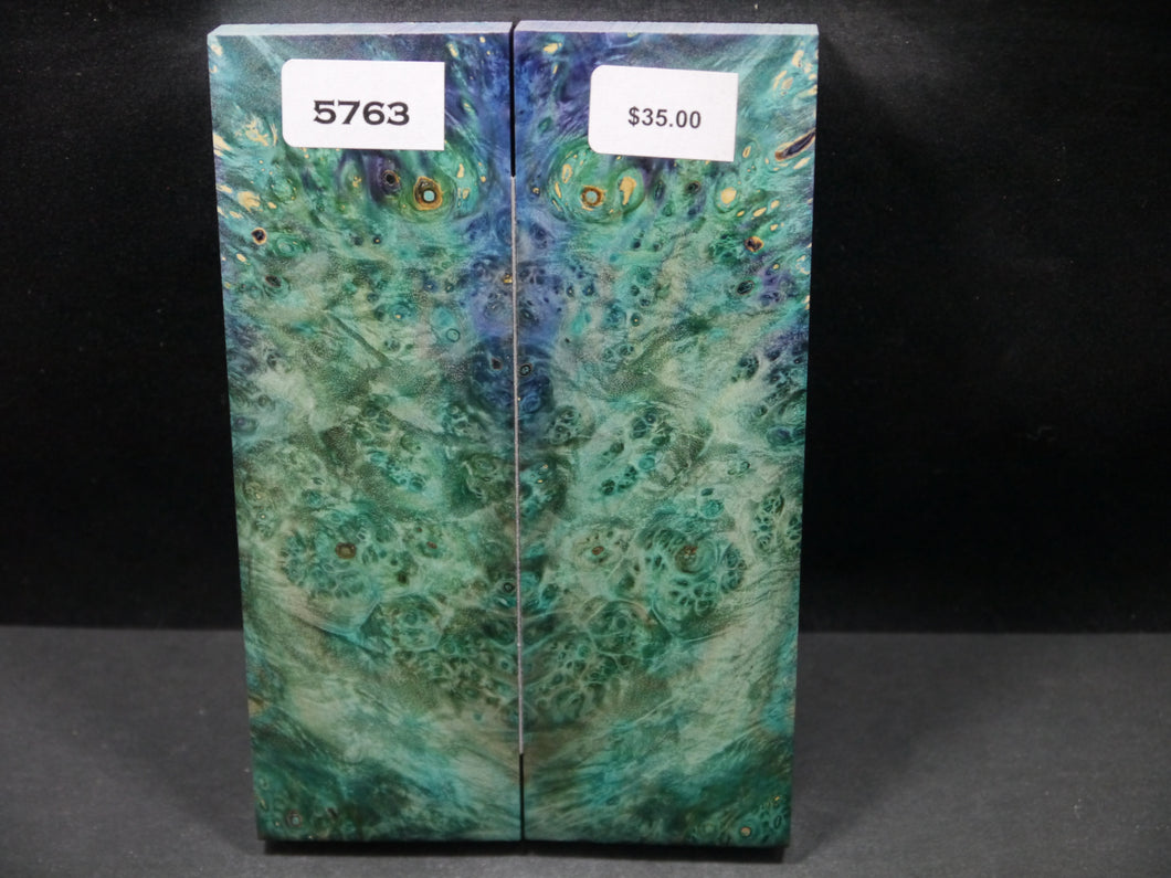 Stabilized Double Dyed Box Elder Scales SW5763
