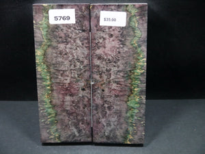 Stabilized Double Dyed Box Elder Scales SW5769