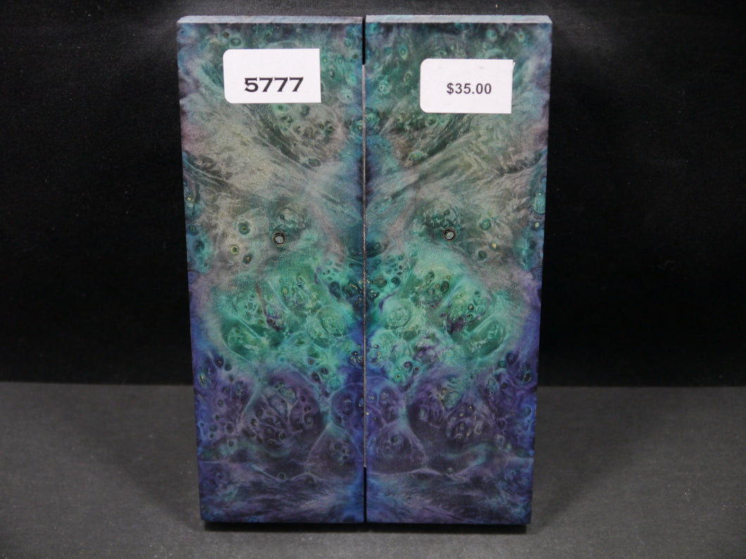 Stabilized Double Dyed Box Elder Scales SW5777