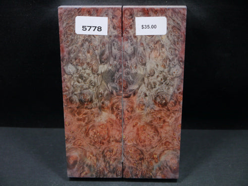 Stabilized Double Dyed Box Elder Scales SW5778