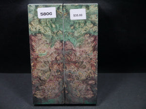 Stabilized Double Dyed Box Elder Scales SW5806