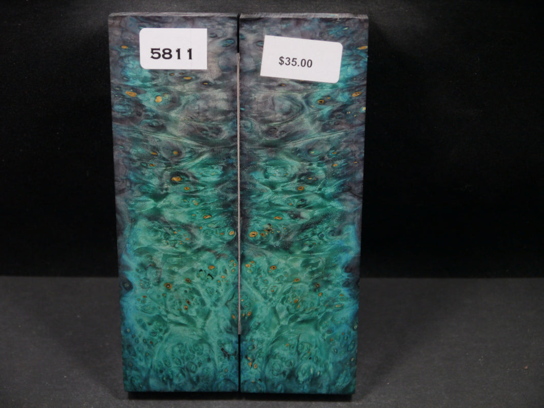 Stabilized Double Dyed Box Elder Scales SW5811