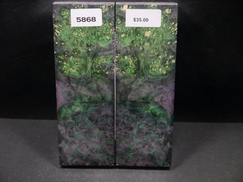 Stabilized Double Dyed Box Elder Scales SW5868