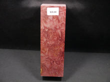 Stabilized Dyed Maple Burl Block SW5886