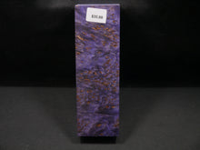 Stabilized Dyed Maple Burl Block SW5905
