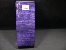 Stabilized Dyed Curly Maple Block SW6024