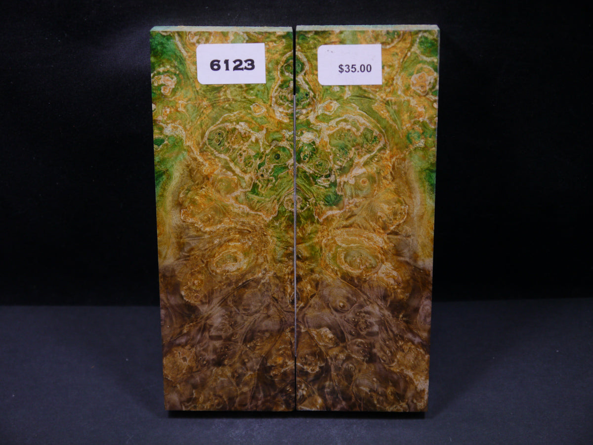 Stabilized Double Dyed Box Elder Scales SW6123 – Knife and Gun ...