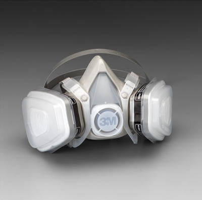 Half Face Respirator Includes 1 pr filters (#3M52P71)