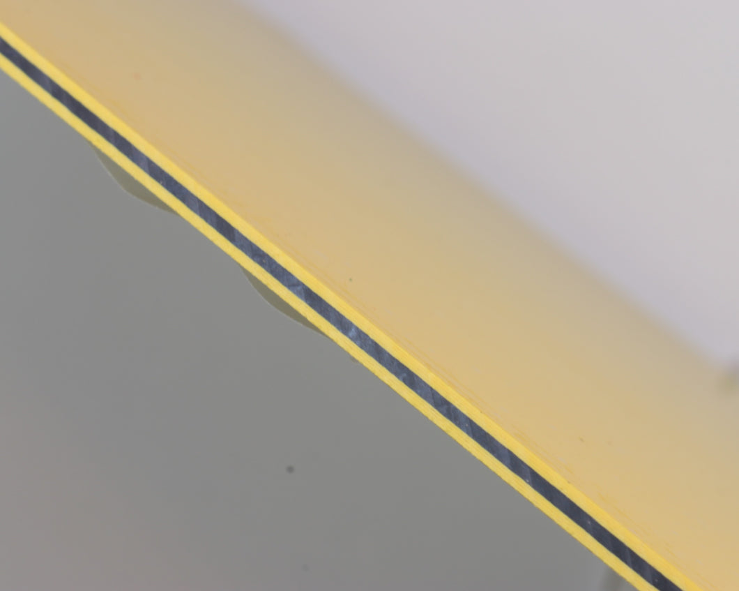 3 LAYER SPACER YELLOW-BLACK-YELLOW .100 X 6 X 12