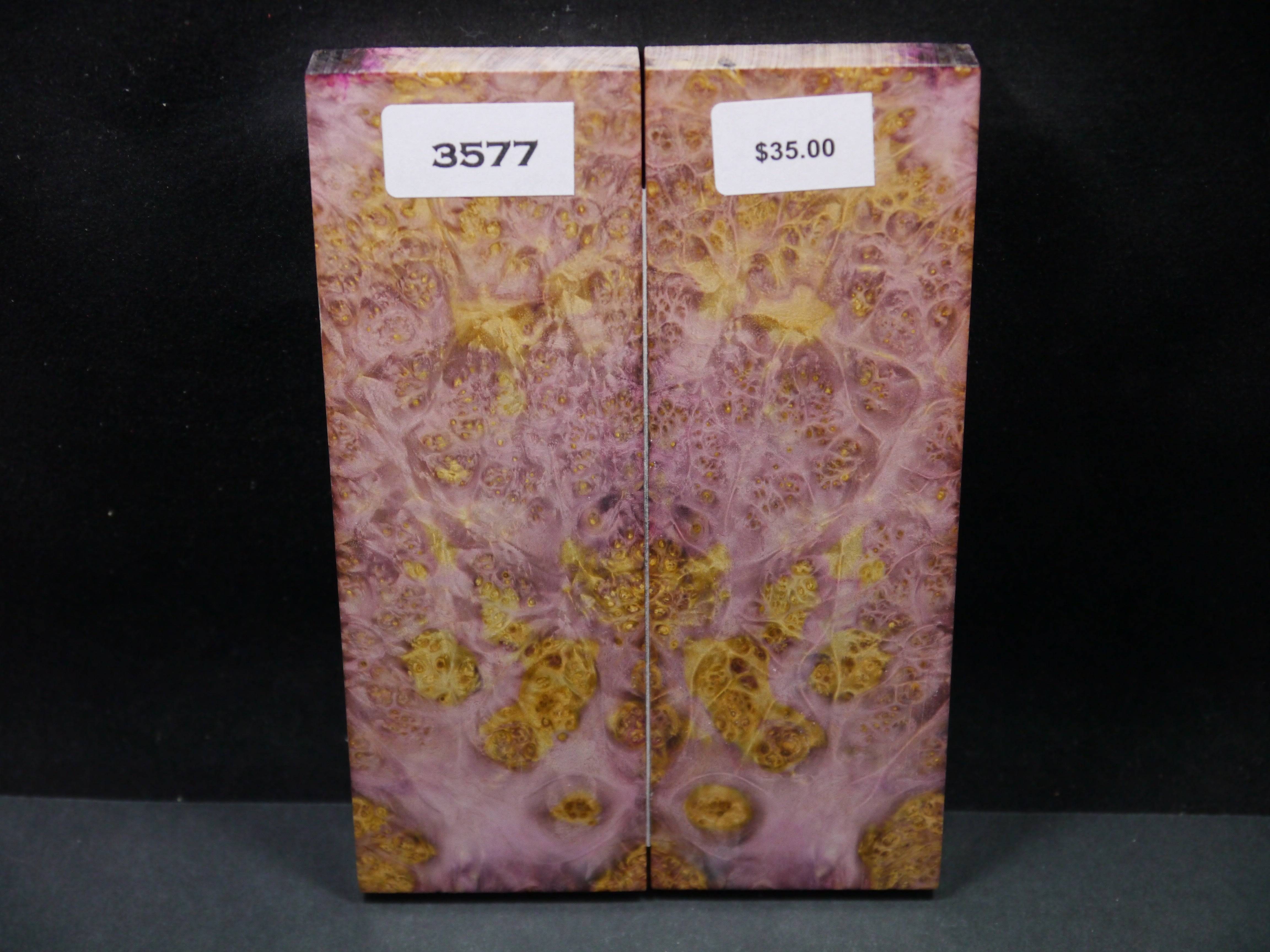 Stabilized Double Dyed Box Elder Scales SW3577