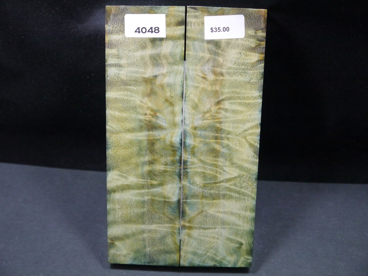 Stabilized Dyed Cottonwood Scales SW4048 – Knife and Gun Finishing Supplies
