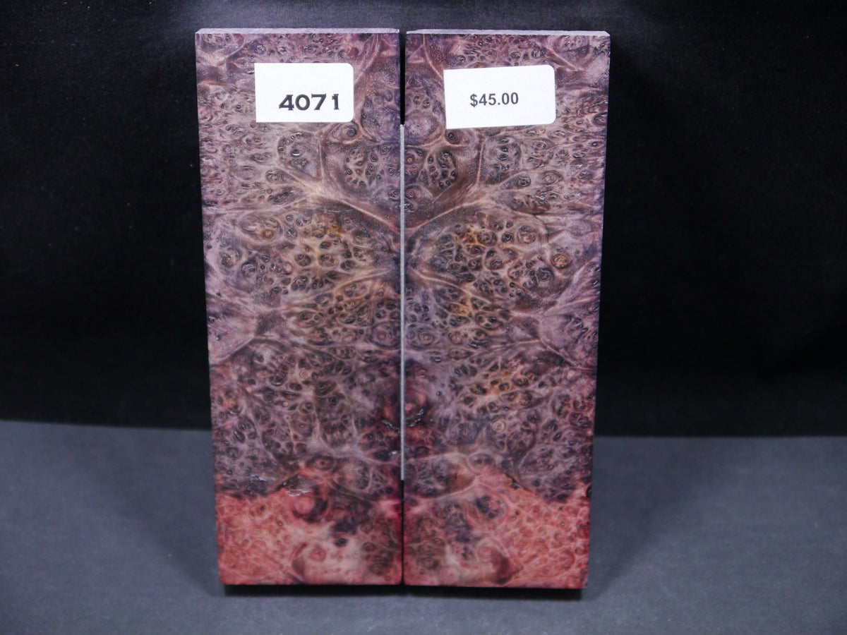 Stabilized Double Dyed Box Elder Scales SW4071 – Knife and Gun ...
