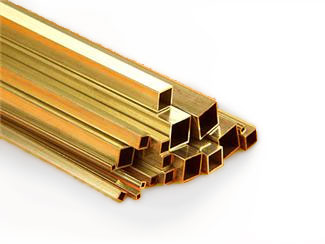 Brass Tube Square 1/4